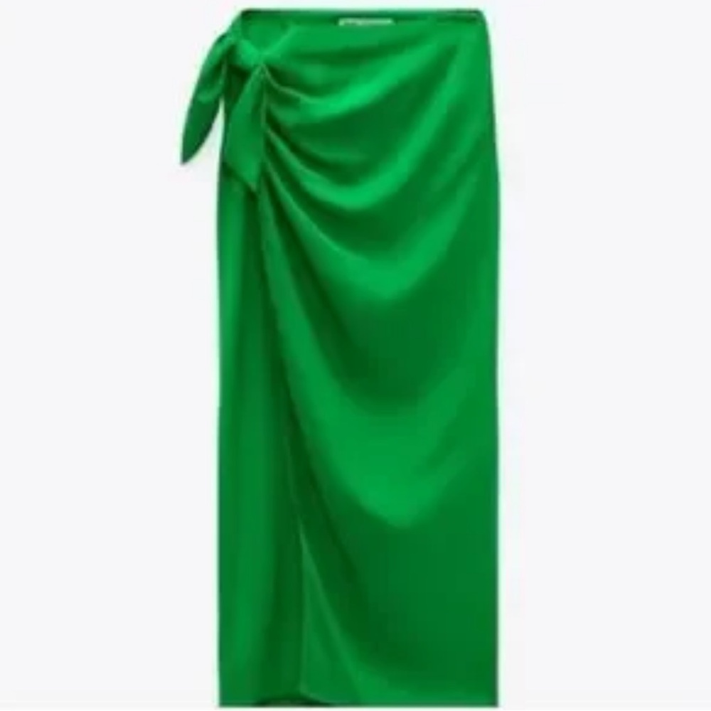 Zara Vibrant Green Skirt